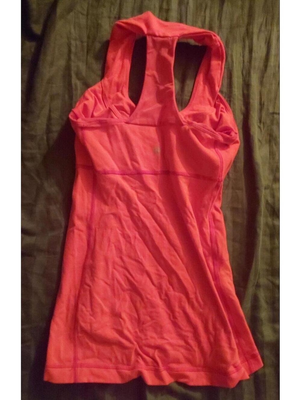 Lululemon Tank Bra Crop Top t back sz 4